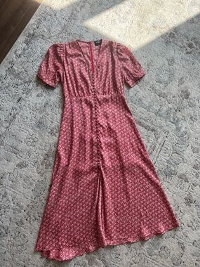 The Kooples Flud Mid Short V-Neck Dress